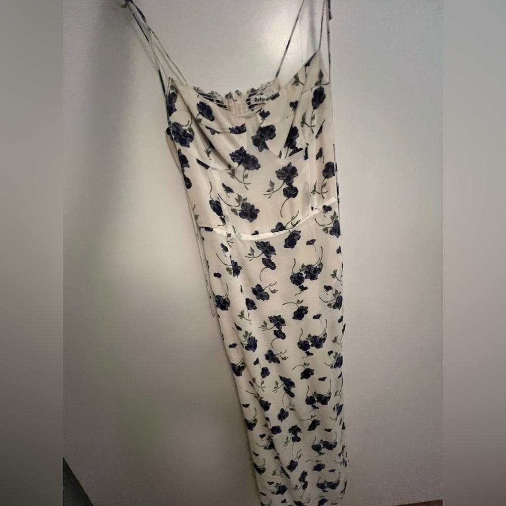 Reformation Kourtney Blueberries Dress 4